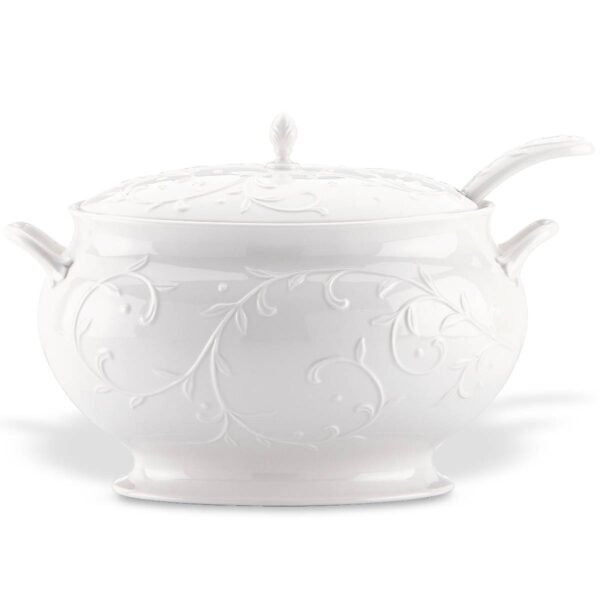 Opal Innocence Carved 3pc Soup Tureen Set