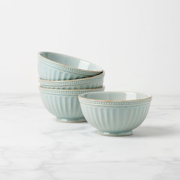 French Perle Groove 4-Piece Bowl Set