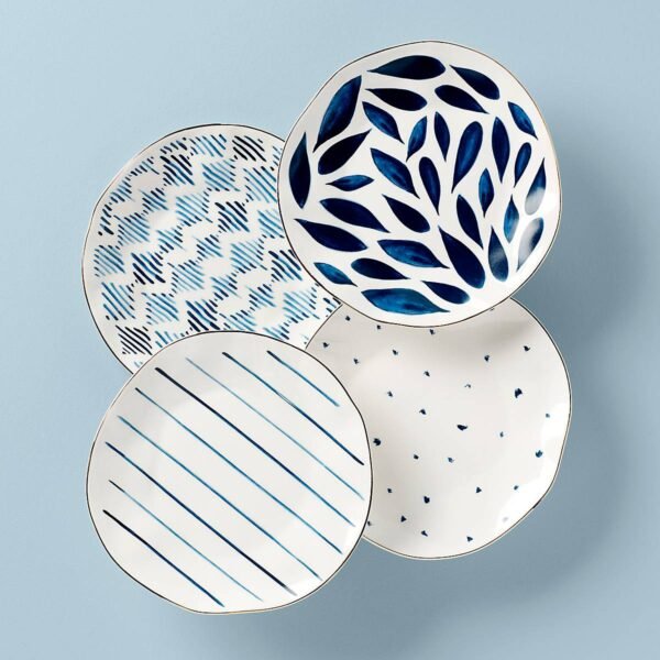 Blue Bay 4-Piece Dessert Plate Set