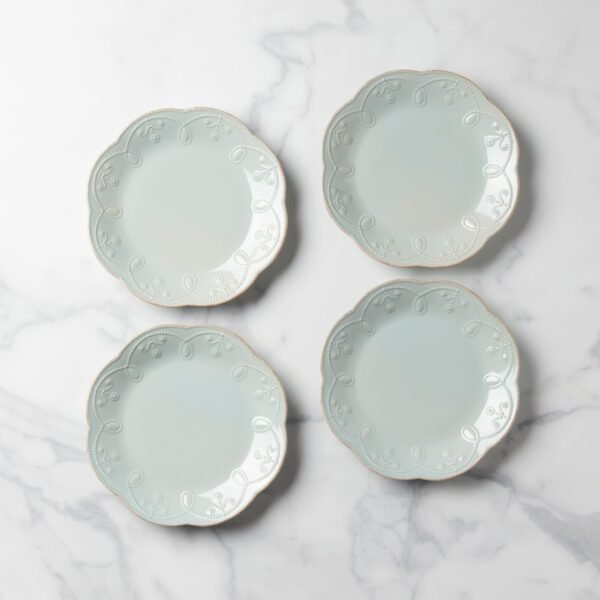 French Perle 4-Piece Accent Plate Set