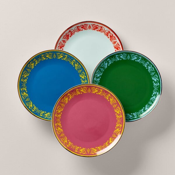 LX Remix Assorted 4-Piece Accent Plate Set
