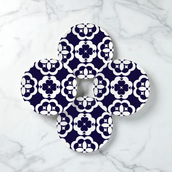 Elegant Geo Accent Plates, S/4