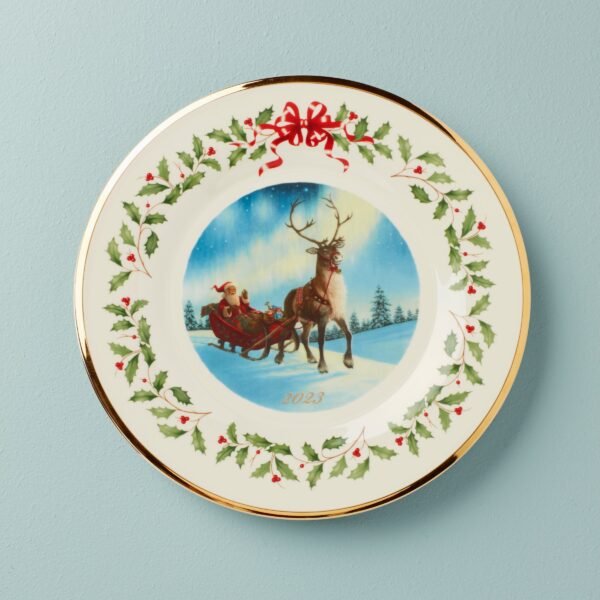 Holiday Annual Plate Sleigh Scene